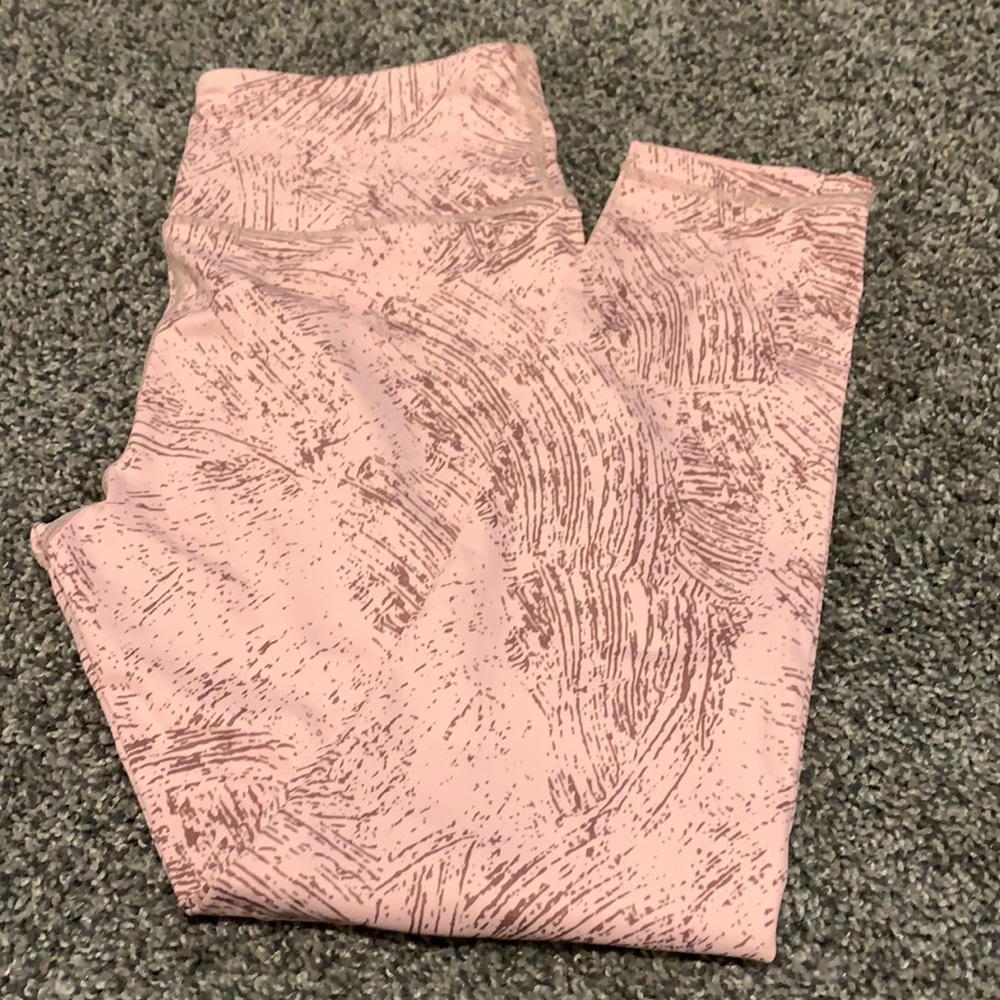 EUC Zyia Pink Etching Light n Tight Hi-rise 7/8 24" RC